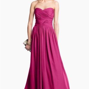 JS Boutique Strapless Magenta Dress